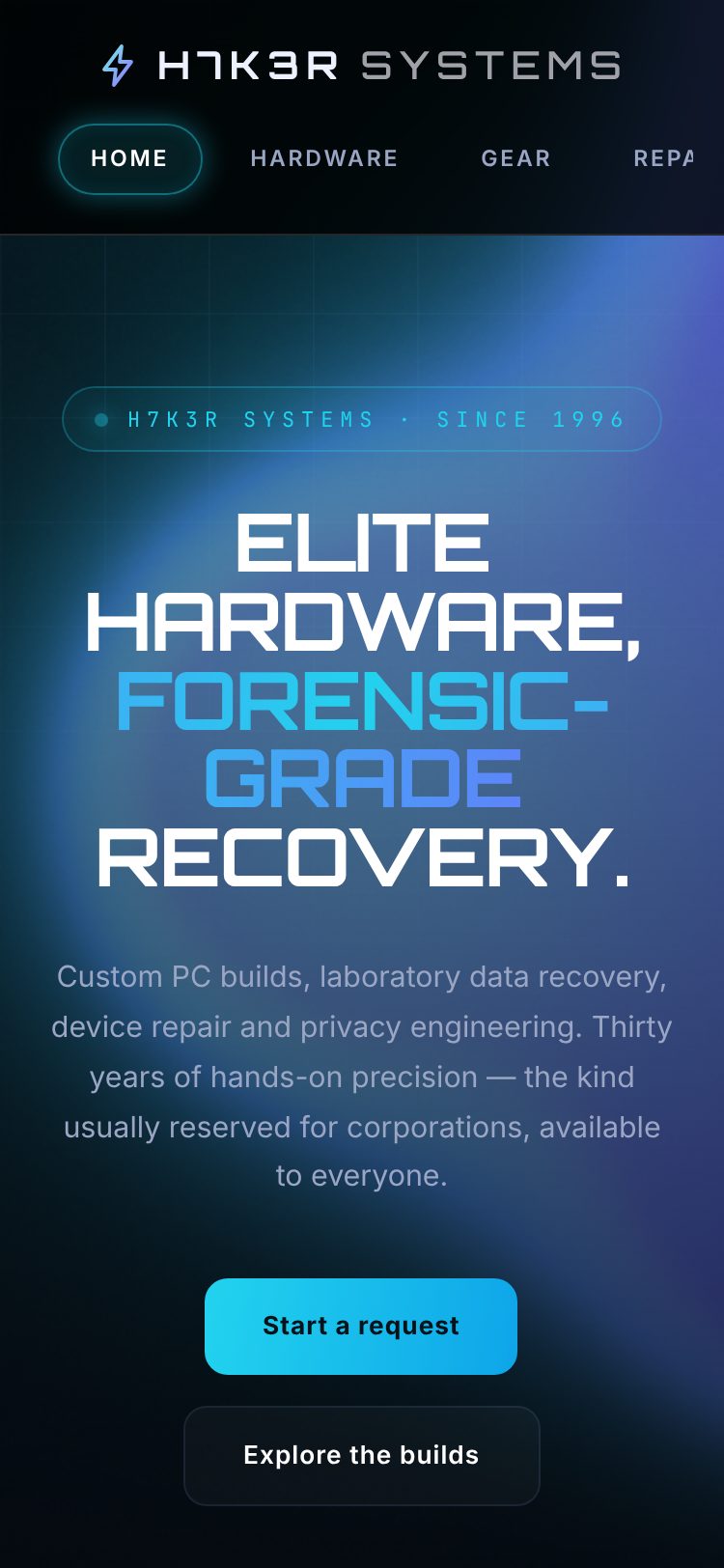 H7K3R Systems sur un téléphone